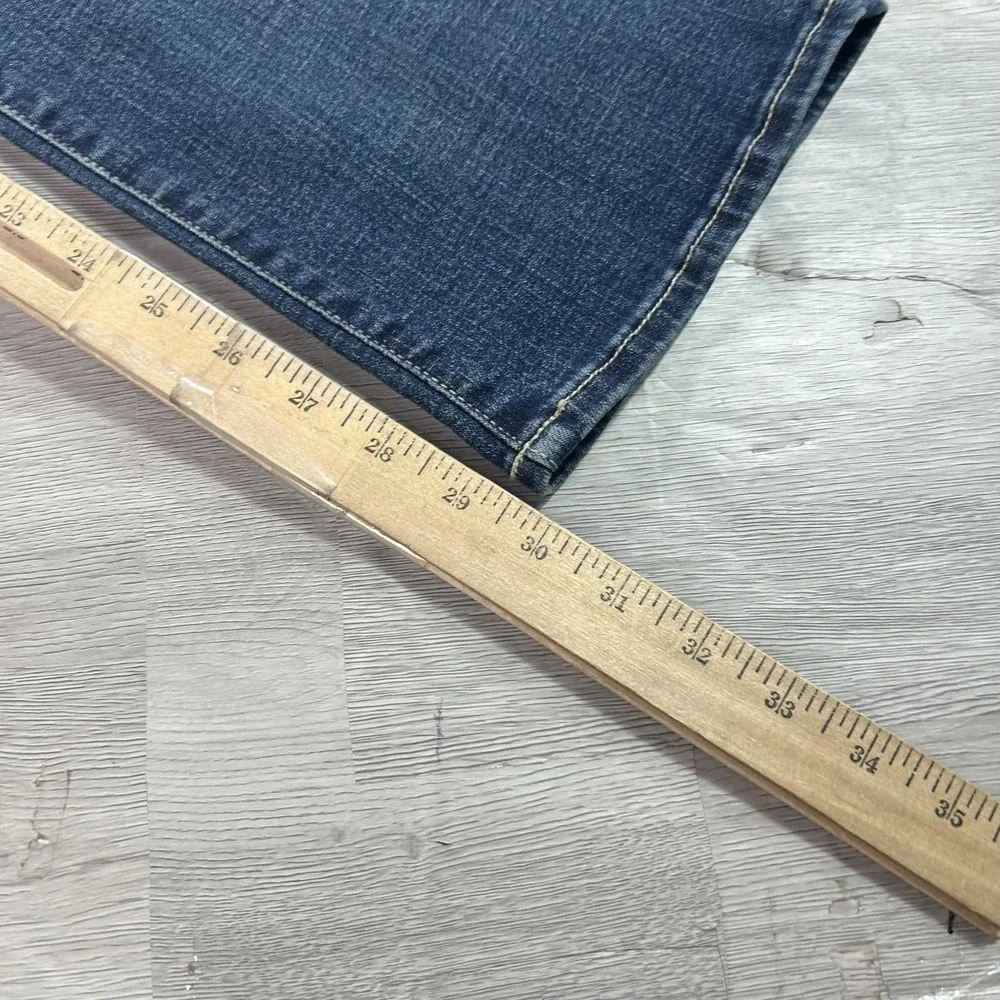 Outpost Makers Slim Straight Jeans Mens 34x30 Blue Stretch Denim Medium Wash